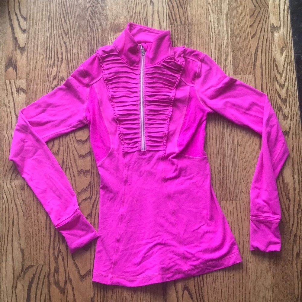 Lululemon hot pink pullover size 2
